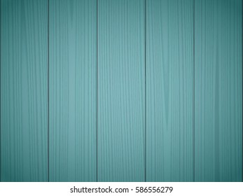 Dark green wood texture background. Wooden surface, grained table, floor. Graphic design element for scrapbooking, presentation, web page background. Realistic vector illustration.