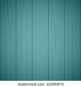 Dark green wood texture background. Wooden surface, grained table, floor. Graphic design element for scrapbooking, presentation, web page background. Realistic vector illustration.