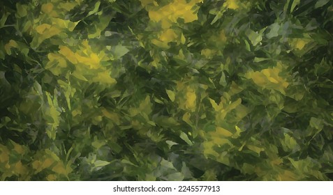 Dark Green Yellow abstract backdrop