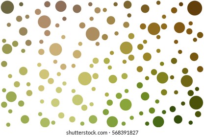 Dark Green Yellow abstract pattern with circles. Geometry pattern for fabric. Textile background. Stock vector.