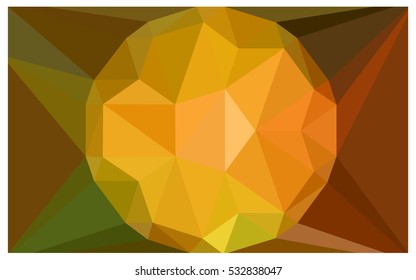 Dark Green Yellow abstract textured polygonal background. Vector blurry triangle design. Pattern can be used for background.