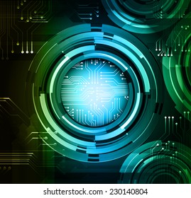 Dark green yellow blue Light Abstract Technology background for computer graphic website internet. circuit. 