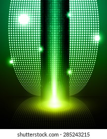 Dark green yellow neon grow light Abstract Technology background for computer graphic website internet and business. circuit. illustration. infographics. ray. Stage. screen.