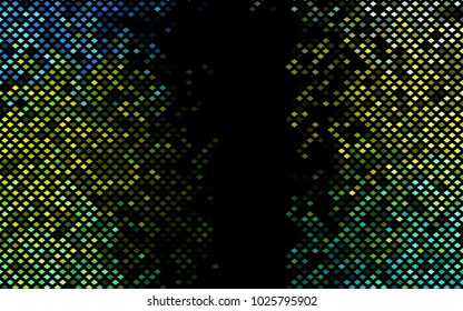 Dark Green, Yellow vector abstract textured polygonal background. Blurry rectangular design. The pattern with repeating rectangles can be used for background.