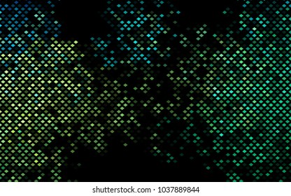 Dark Green, Yellow vector abstract textured polygonal background. Blurry rectangular design. The pattern with repeating rectangles can be used for background.