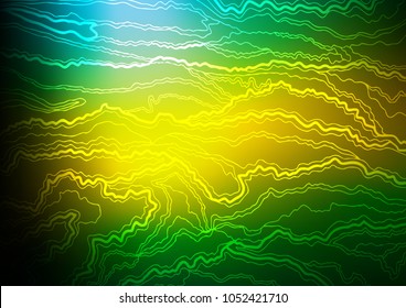 Dark Green, Yellow vector abstract doodle texture. An elegant bright illustration with lines in Natural style. The doodle design can be used for your web site.
