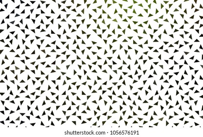 Dark Green, Yellow vector abstract colorful background, which consist of triangles. Pattern with colored triangles on white background.