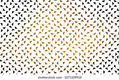 Dark Green, Yellow vector abstract colorful background, which consist of triangles. Pattern with colored triangles on white background.