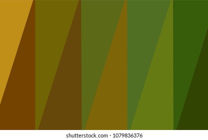 Dark Green, Yellow vector abstract mosaic backdrop. Polygonal abstract illustration with gradient. That pattern can be used as a part of a brand book.