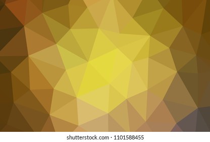 Dark Green, Yellow vector abstract polygonal background. A sample with polygonal shapes. Polygonal design for your web site.