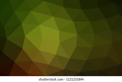 Dark Green, Yellow vector abstract mosaic abstract mosaic. Colorful abstract illustration with gradient. A completely new design for your business.