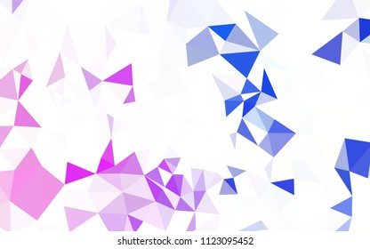 Dark Green, Yellow vector abstract polygonal pattern. Triangular geometric sample with gradient.  New template for your brand book.