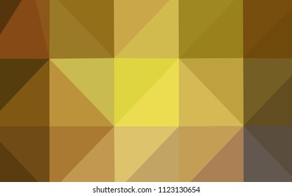 Dark Green, Yellow vector abstract mosaic backdrop. Colorful abstract illustration with gradient. The polygonal design can be used for your web site.