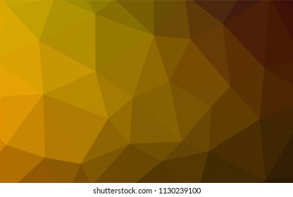 Dark Green, Yellow vector abstract mosaic pattern. Colorful abstract illustration with triangles. A new texture for your web site.