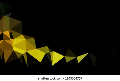 Dark Green, Yellow vector abstract mosaic background. A completely new color illustration in a vague style. A completely new design for your business.