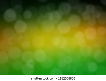 Dark Green, Yellow vector abstract blurred pattern. Colorful illustration in abstract style with gradient. Brand new style for your business design.