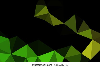 Dark Green, Yellow vector abstract mosaic pattern. A completely new color illustration in a vague style. The completely new template can be used for your brand book.