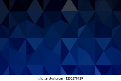 Dark Green, Yellow vector abstract mosaic background. Shining colorful illustration with triangles. Brand new style for your business design.