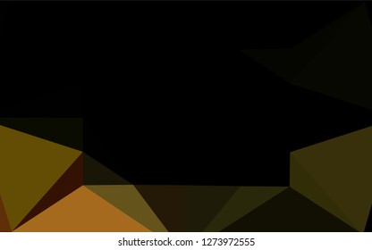 Dark Green, Yellow vector abstract polygonal cover. Colorful abstract illustration with gradient. The completely new template can be used for your brand book.
