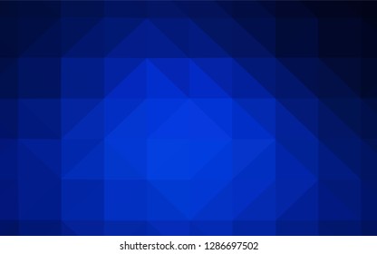 Dark Green, Yellow vector abstract mosaic pattern. Triangular geometric sample with gradient.  Completely new template for your banner.