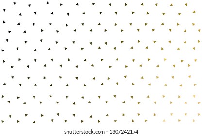Dark Green, Yellow vector  abstract mosaic background. Shining colorful illustration with triangles. Triangular pattern for your design.