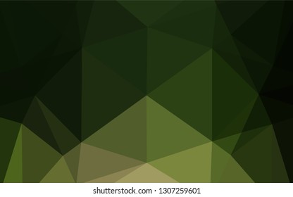 Dark Green, Yellow vector abstract mosaic pattern. Colorful abstract illustration with gradient. A completely new design for your business.