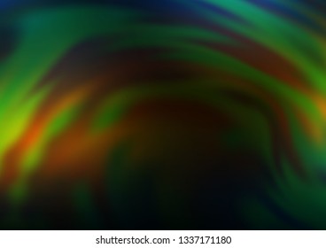 Dark Green, Yellow vector abstract blurred template. Colorful abstract illustration with gradient. The best blurred design for your business.