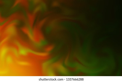 Dark Green, Yellow vector abstract blurred layout. Creative illustration in halftone style with gradient. The best blurred design for your business.