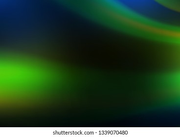 Dark Green, Yellow vector abstract background. Colorful illustration in blurry style with gradient. The best blurred design for your business.