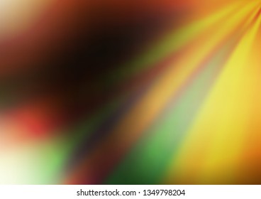 Dark Green, Yellow vector abstract blurred background. An elegant bright illustration with gradient. The best blurred design for your business.