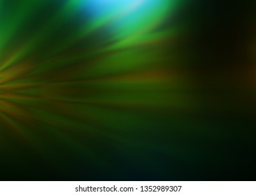 Dark Green, Yellow vector abstract blurred template. Creative illustration in halftone style with gradient. The elegant pattern for brand book.