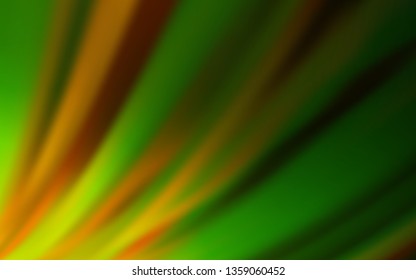 Dark Green, Yellow vector abstract layout. Shining colored illustration in smart style. Background for designs.