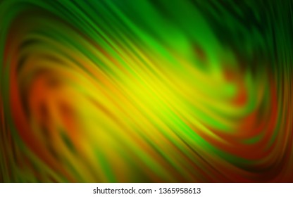 Dark Green, Yellow vector abstract blurred background. A completely new colored illustration in blur style. Background for a cell phone.