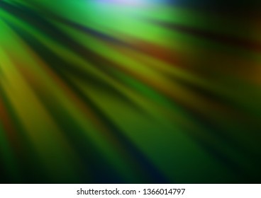 Dark Green, Yellow vector abstract bright background. Modern geometrical abstract illustration with gradient. A new texture for your design.