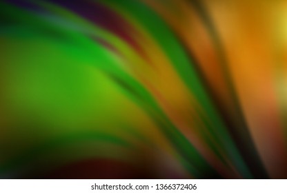 Dark Green, Yellow vector abstract bright pattern. A completely new colored illustration in blur style. New design for your business.