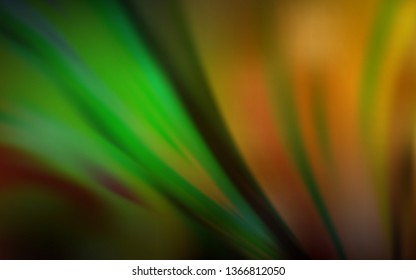 Dark Green, Yellow vector abstract blurred background. Creative illustration in halftone style with gradient. New design for your business.