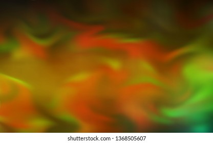 Dark Green, Yellow vector abstract bright template. Colorful abstract illustration with gradient. Background for designs.