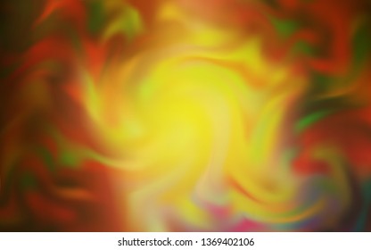 Dark Green, Yellow vector abstract blurred background. An elegant bright illustration with gradient. Background for designs.