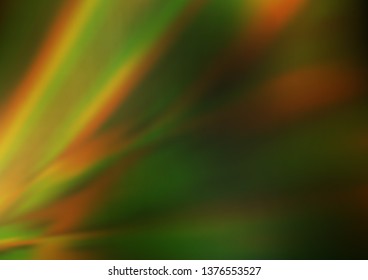 Dark Green, Yellow vector abstract blurred background. Colorful illustration in abstract style with gradient. Brand new design for your business.