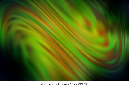 Dark Green, Yellow vector abstract blurred layout. An elegant bright illustration with gradient. Smart design for your work.