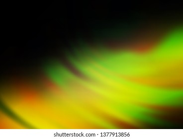 Dark Green, Yellow vector abstract background. Colorful illustration in abstract style with gradient. The best blurred design for your business.