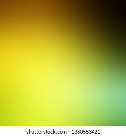 Dark Green, Yellow vector abstract blurred layout. Shining colorful illustration in blur style. Base for your app design.