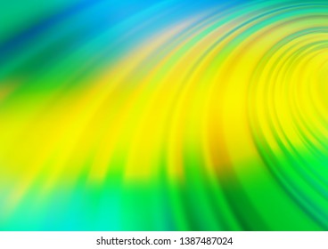 Dark Green, Yellow vector abstract bright background. Colorful illustration in blurry style with gradient. A new texture for your design.