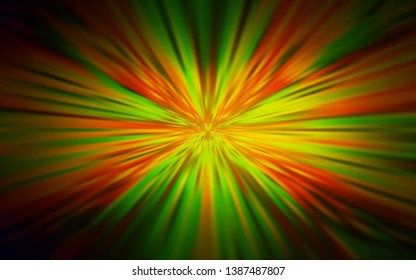 Dark Green, Yellow vector abstract bright pattern. An elegant bright illustration with gradient. New design for your business.