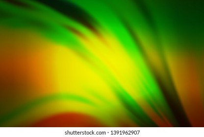 Dark Green, Yellow vector abstract blurred background. Creative illustration in halftone style with gradient. Elegant background for a brand book.