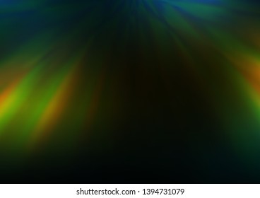Dark Green, Yellow vector abstract background. Colorful abstract illustration with gradient. The blurred design can be used for your web site.