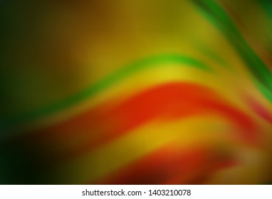 Dark Green, Yellow vector abstract blurred background. Creative illustration in halftone style with gradient. New style design for your brand book.