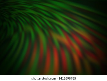Dark Green, Yellow vector abstract template. Colorful abstract illustration with gradient. The best blurred design for your business.