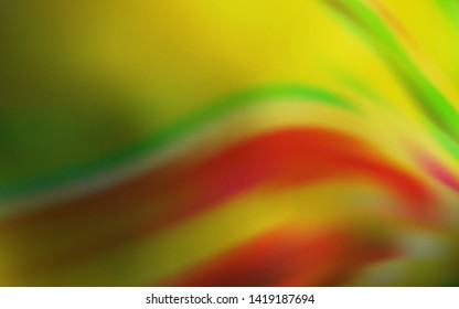 Dark Green, Yellow vector abstract blurred layout. Colorful illustration in abstract style with gradient. Completely new design for your business.