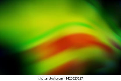 Dark Green, Yellow vector abstract bright template. An elegant bright illustration with gradient. Background for a cell phone.